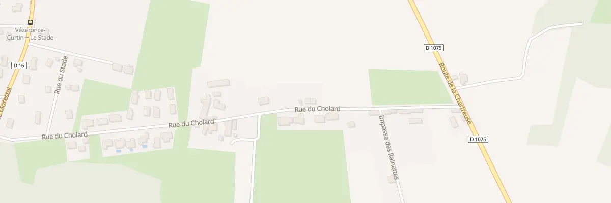 Plan du 523 Rue du Cholard à Vézeronce-Curtin