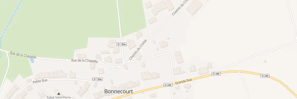 Plan du 1 Rue de la Traverse à Bonnecourt