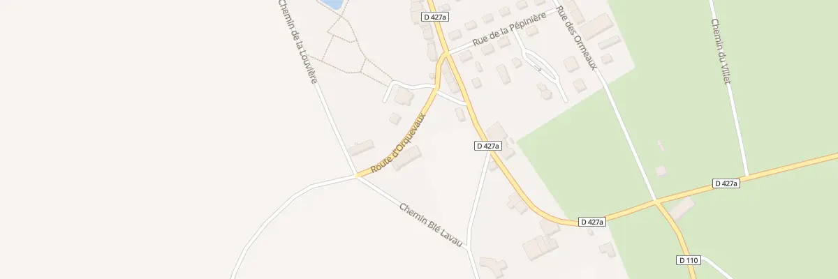 Plan du 12 Rte d’Orquevaux à Aillianville