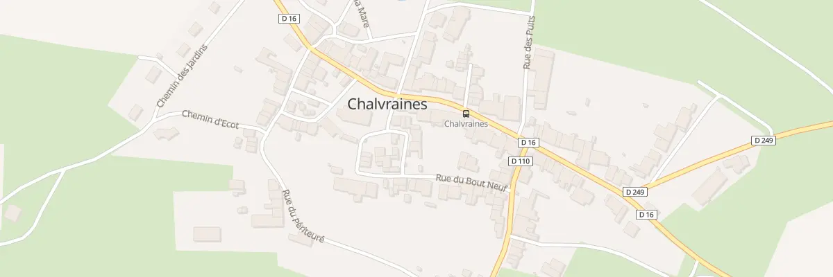 Plan du 7 Rue du Jeu de Paume à Chalvraines
