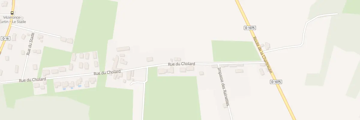 Plan du 539 Rue du Cholard à Vézeronce-Curtin
