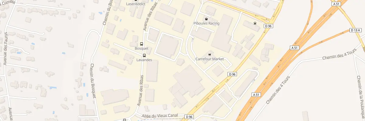 Plan du 18 Av des Piboules à Venelles