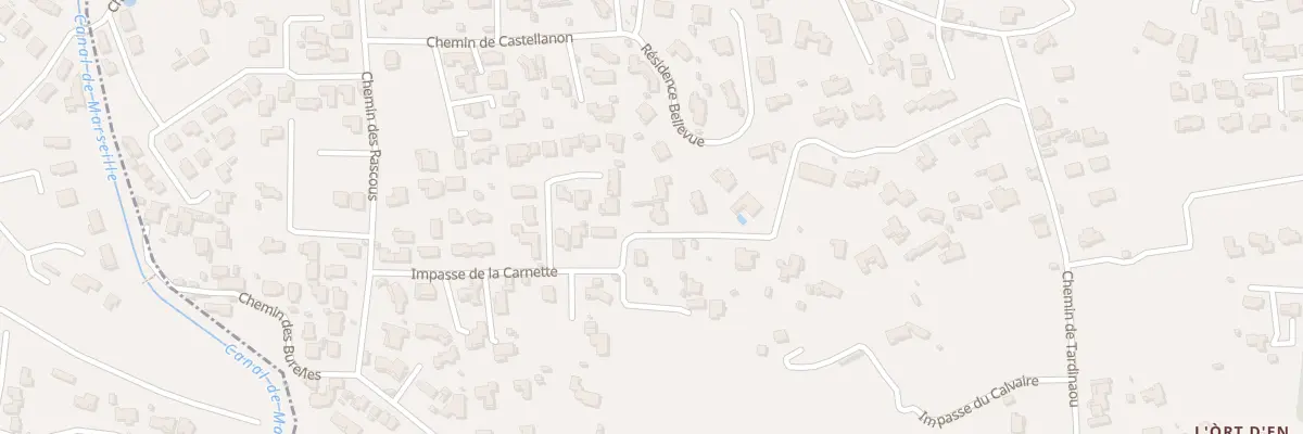 Plan du 9001 Imp de la Carnette à Allauch