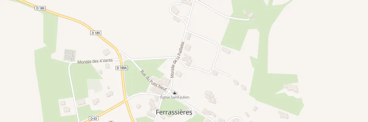 Plan du 25 Che de la Bourgade à Ferrassières
