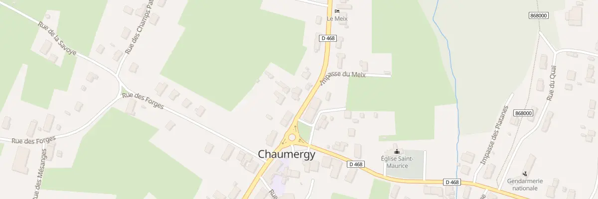 Plan du 14 Grande Rue de la Bresse à Chaumergy