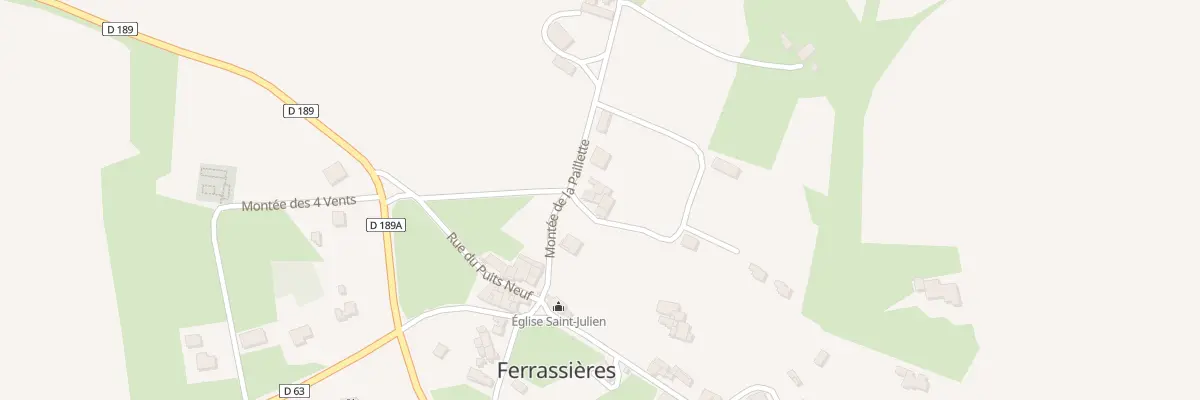 Plan du 29 Che de la Bourgade à Ferrassières