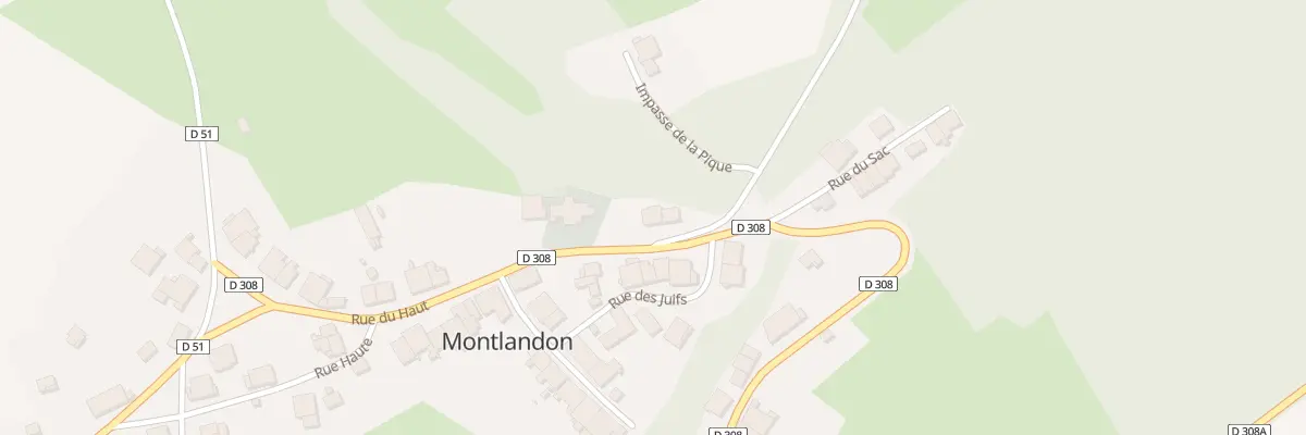 Plan du 7 Rue de l’Eglise à Montlandon à Haute-Amance