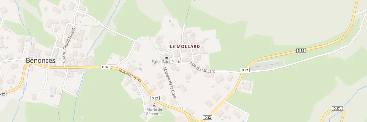 Plan du 61 Rue du Mollard à Bénonces