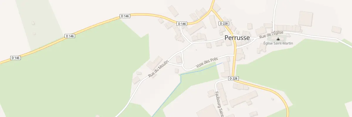 Plan du 1 Pl de la Fontaine à Perrusse