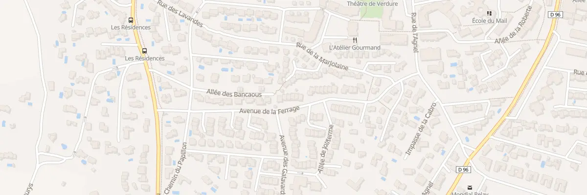 Plan du 14 Av de la Ferrage à Venelles