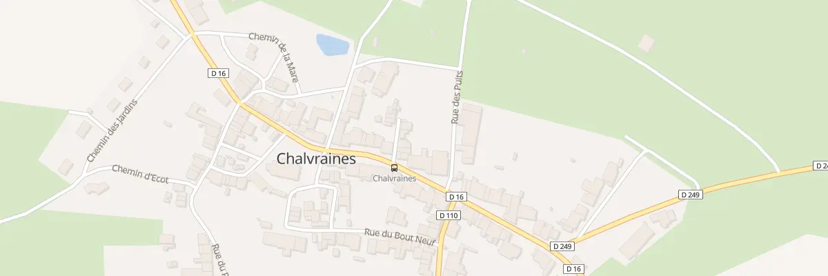 Plan du 2 La Ruellotte à Chalvraines