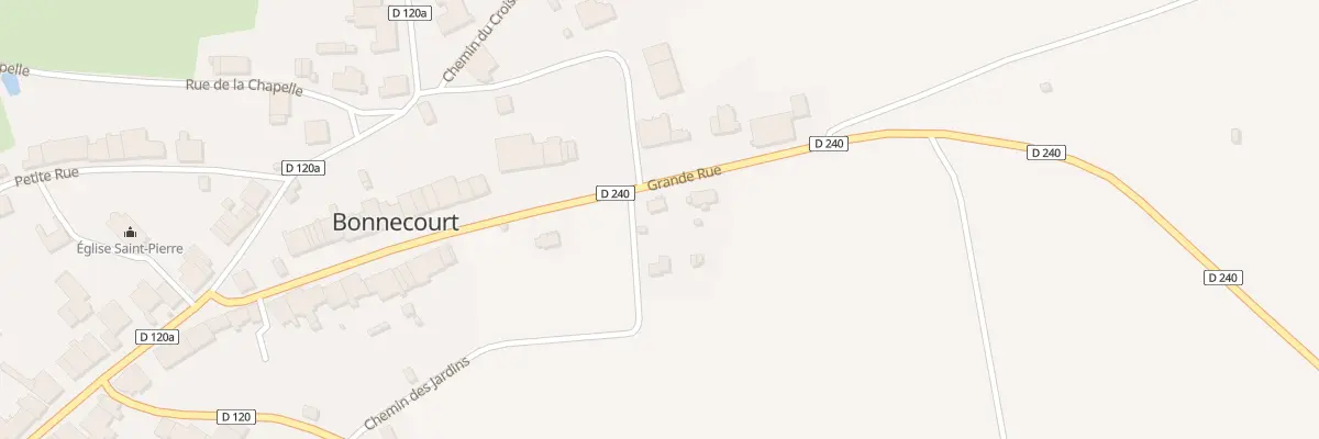 Plan du 40 Gr Grande Rue à Bonnecourt