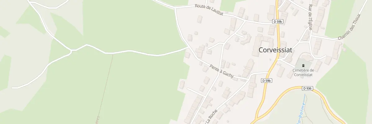 Plan du 157 Pente à Gachy à Corveissiat