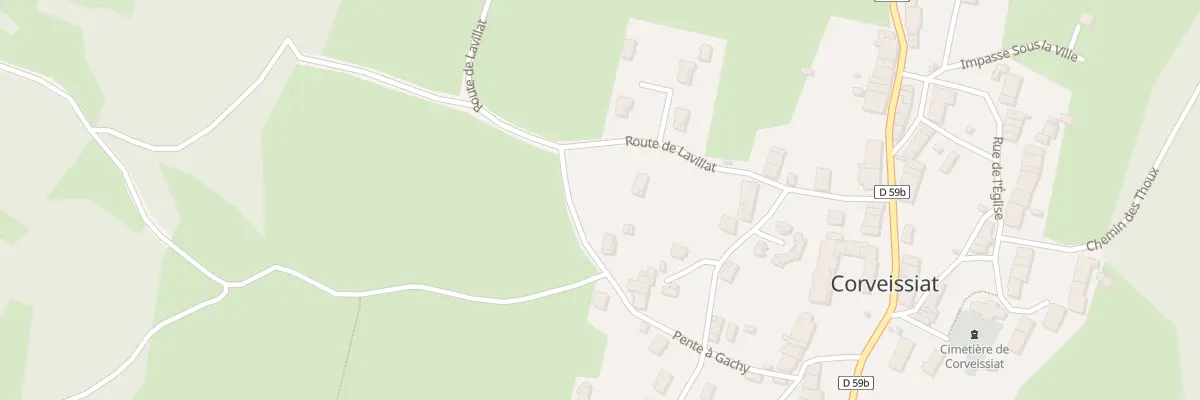 Plan du 234 Pente à Gachy à Corveissiat