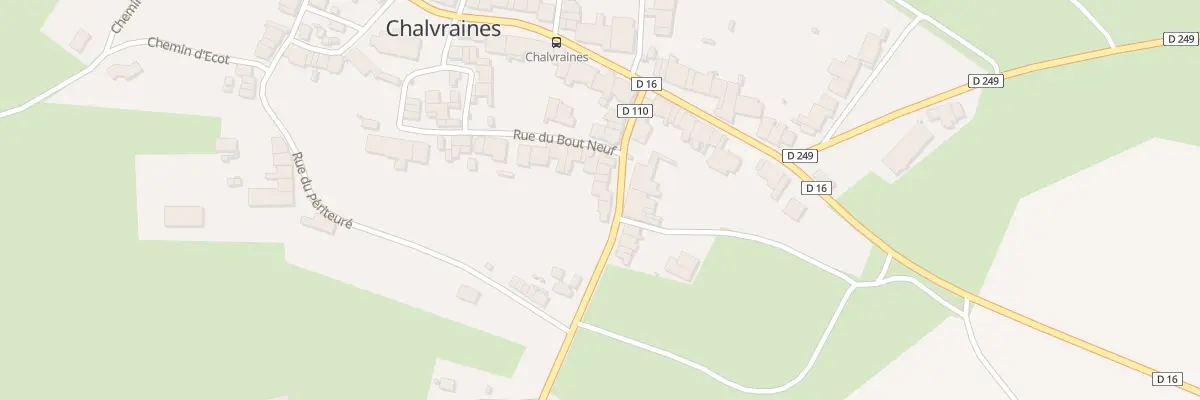 Plan du 6 Rte de Clinchamp à Chalvraines