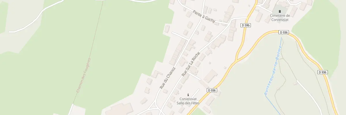 Plan du 284 Rue du Chanoz à Corveissiat