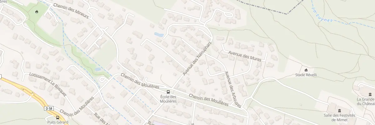 Plan du 5270 Les Moulières à Mimet