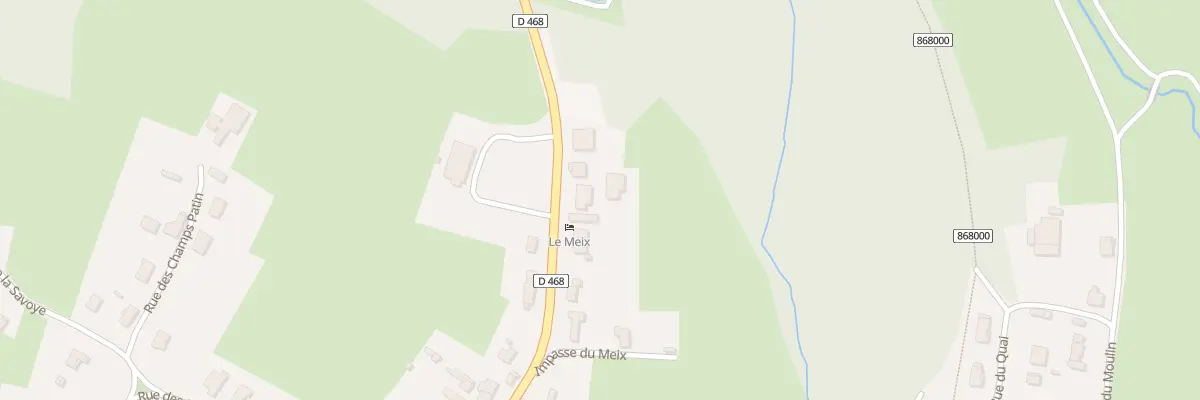 Plan du 3 Grande Rue de la Bresse à Chaumergy