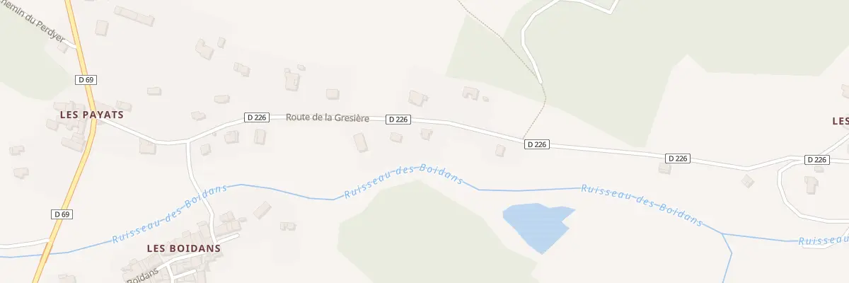 Plan du 400 Rte de la Grésière à Menglon