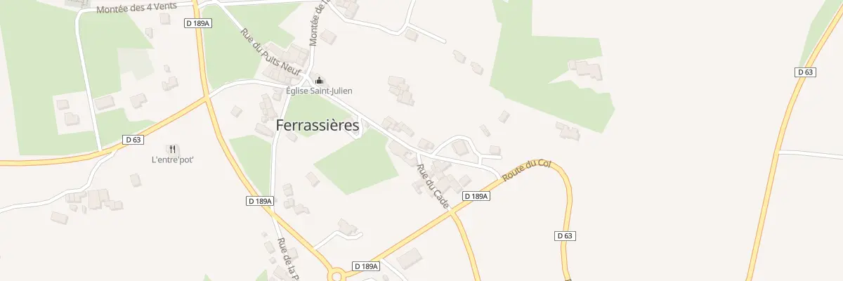 Plan du 145 Rue de l’Ecole à Ferrassières