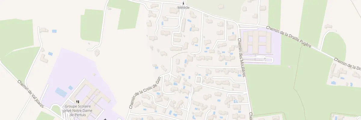 Plan du 392 Imp de la Croix de Gon à Pertuis
