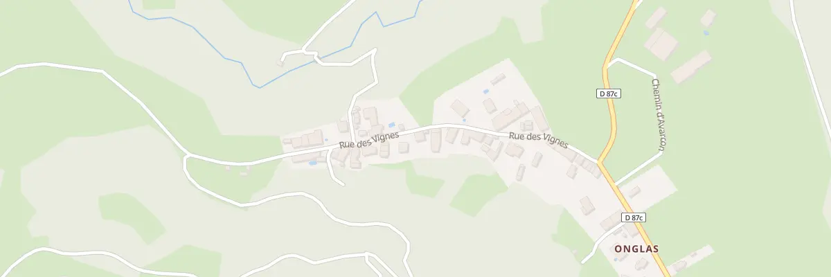 Plan du 233 Rue des Vignes à Bénonces