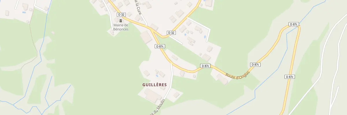 Plan du 134 Rte d’Onglas à Bénonces