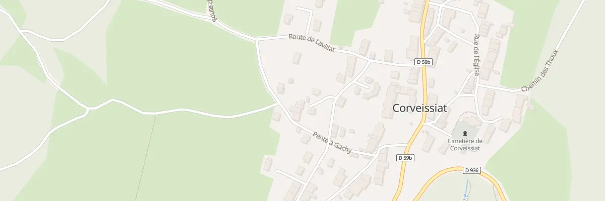 Plan du 126D Pente à Gachy à Corveissiat