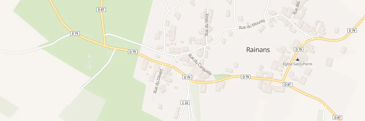 Plan du 18 Rue du Mourey à Rainans