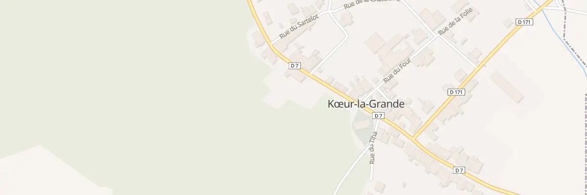 Plan du 1 Rue de Beauval à Kœur-la-Grande