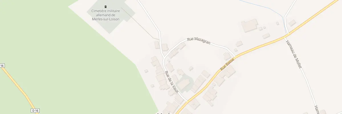 Plan du 2 Rue Mazagran à Merles-sur-Loison