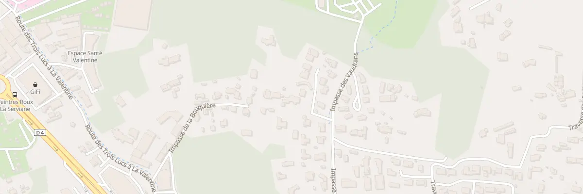 Plan du 5307F Imp de la Bouquiere à Marseille 11e Arrondissement