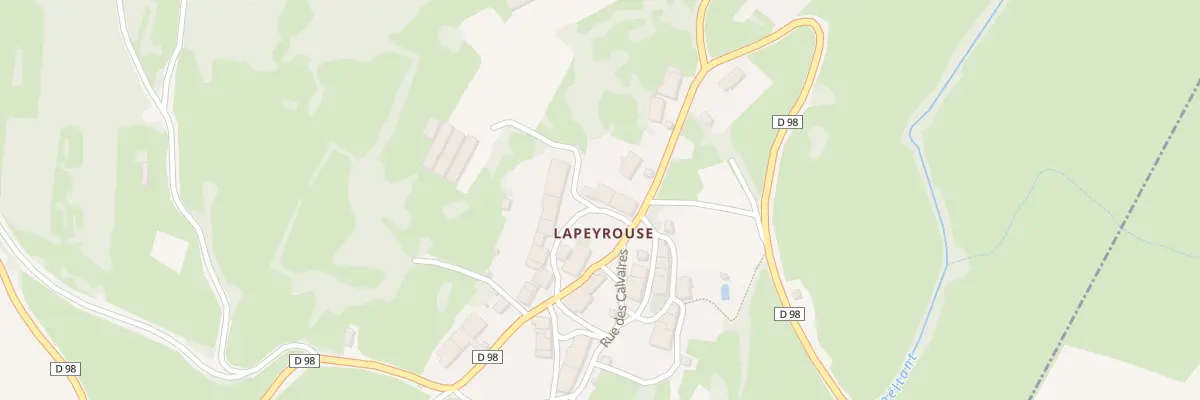 Plan du 4 Rue du Faubourg - Lapeyrouse à Val Suran