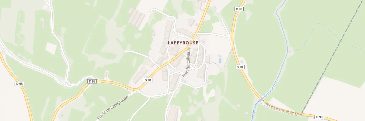 Plan du 1 Rte de Louvenne - Lapeyrouse à Val Suran