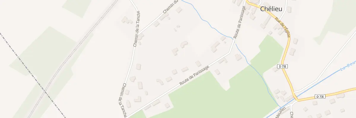 Plan du 290 Rte de Panissage à Chélieu