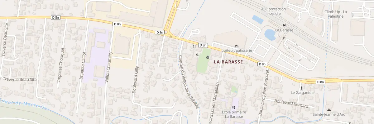 Plan du 11 Che du Vallon de Barasse à Marseille 11e Arrondissement