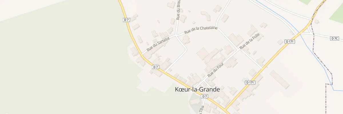 Plan du 14 Rue de Beauval à Kœur-la-Grande
