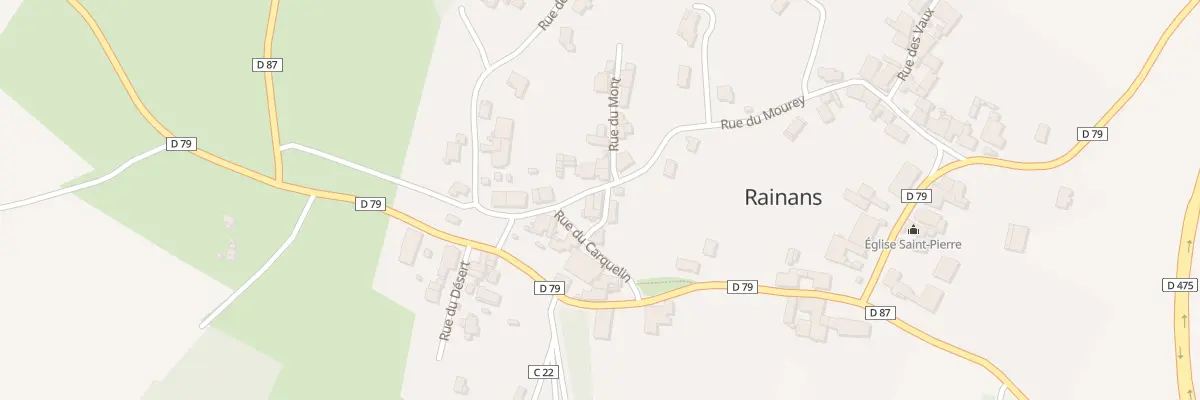 Plan du 2 Rle des Bartodes à Rainans