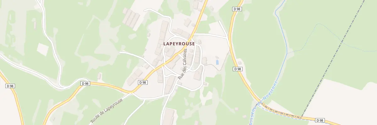 Plan du 2 Rue de la Croix - Lapeyrouse à Val Suran