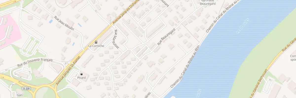 Plan du 30 Rue Beauregard à Dole