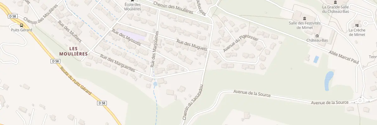 Plan du 7 Rue des Myosotis à Mimet