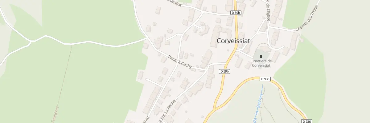 Plan du 66 Pente à Gachy à Corveissiat