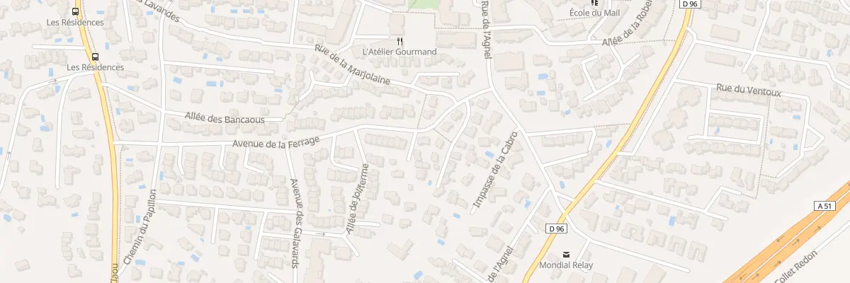 Plan du 6771 Av de la Ferrage à Venelles