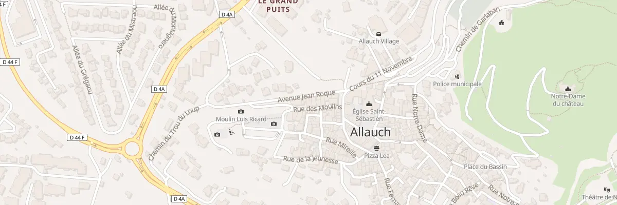 Plan du 10 Rue des Moulins à Allauch
