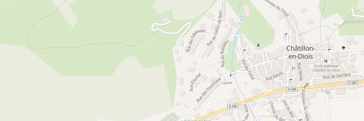 Plan du 125 Che d’Auriac à Châtillon-en-Diois