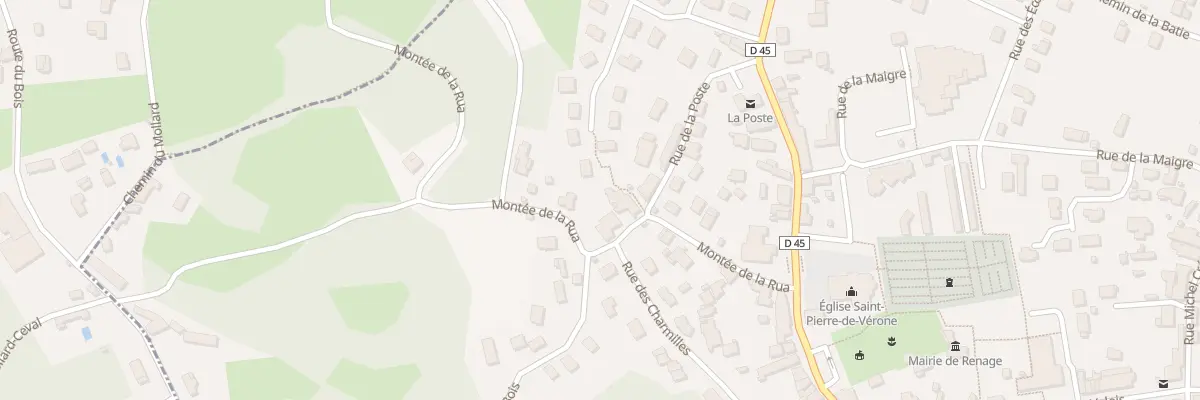 Plan du 5436 La Rua à Renage