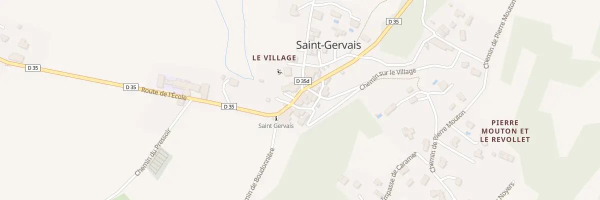Plan du 75 Pl du Village à Saint-Gervais
