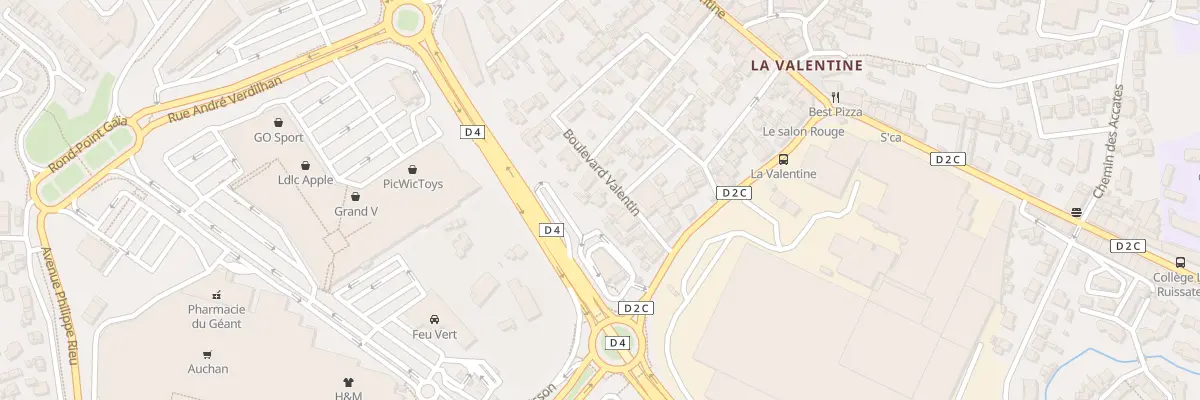 Plan du 11 Bd Valentin à Marseille 11e Arrondissement