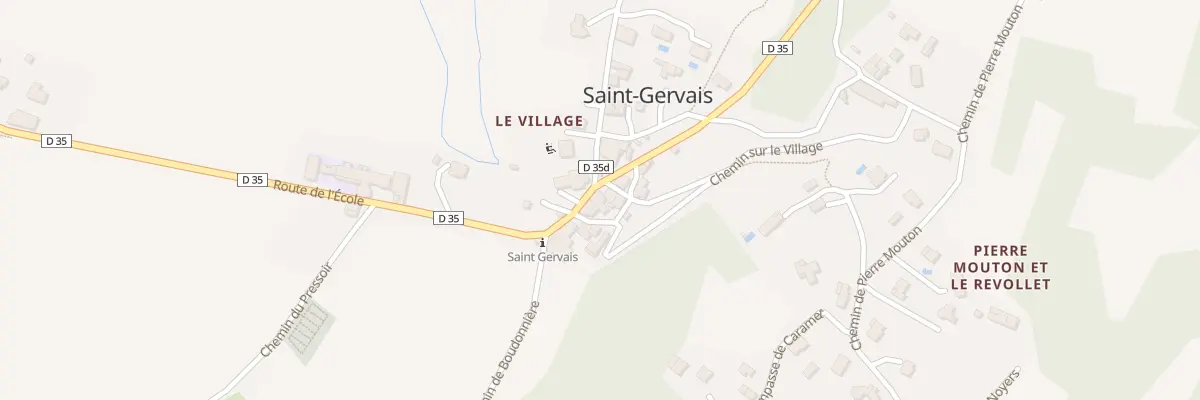 Plan du 67 Pl du Village à Saint-Gervais