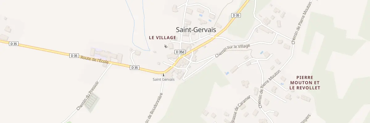 Plan du 59 Pl du Village à Saint-Gervais